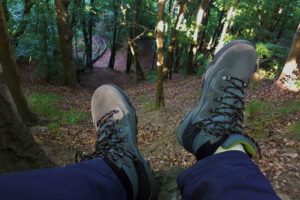 Buty trekkingowe Misurina świetnie sprawują się również w lesie.
